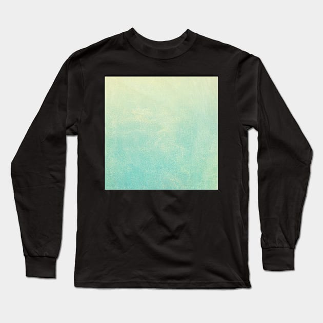 Spearmint Ombre Long Sleeve T-Shirt by HalamoDesigns